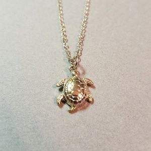 Turtle Necklace Pendant NWT